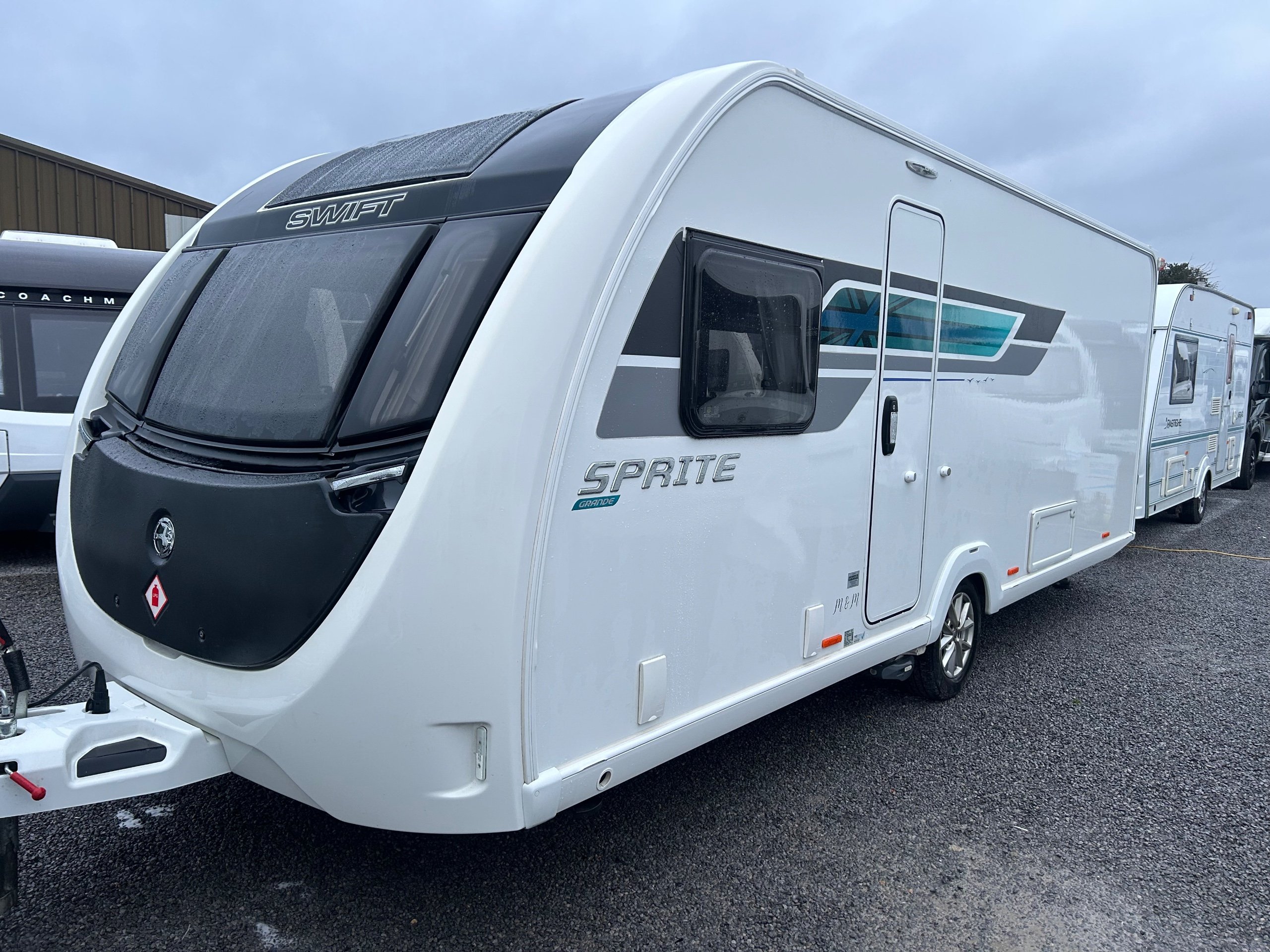 2023 Swift Sprite Grande Major 4 SB - 8ft Wide 4-Berth with Island Bed - Exterior - Front