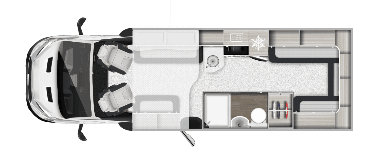 2027 Auto-Trail F-Line F72 NEW, UNREGISTERED, 165BHP AUTOMATIC - Includes Drivers Pack, Lux Pack, Half Dinette with Additional Travel Seats, Electric Drop Down Bed, Cab Blinds & Alloy Wheels
