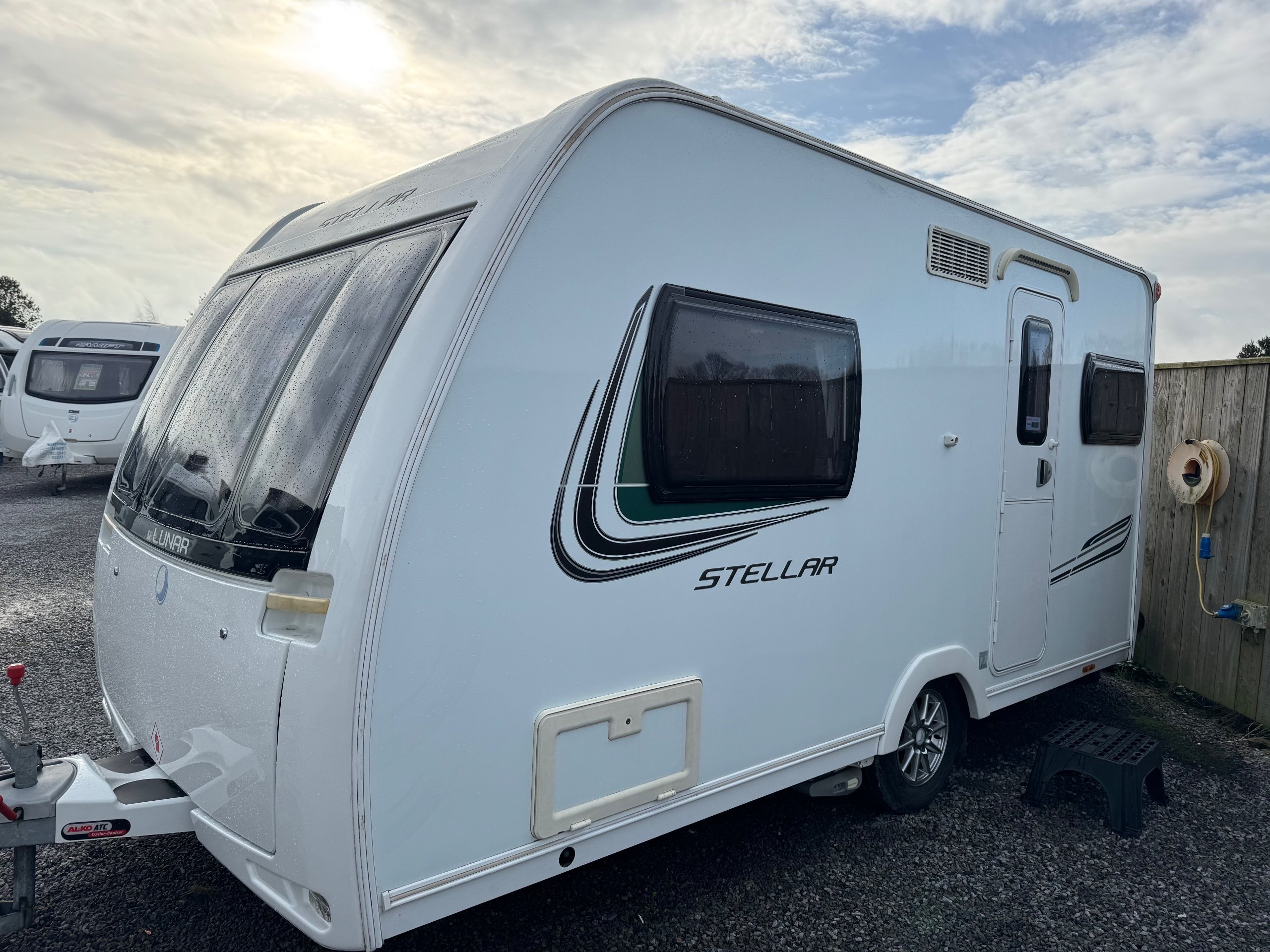 2013 Lunar Stellar - Lightweight 2-Berth Caravan with End Kitchen - Exterior - Front