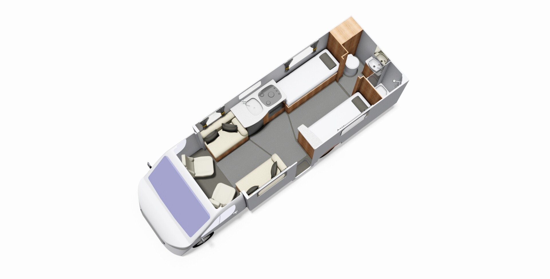 French bed floorplan