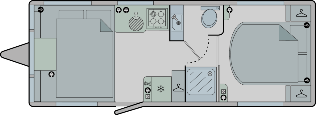 Bailey Pegasus Grande GT75 Messina floorplan