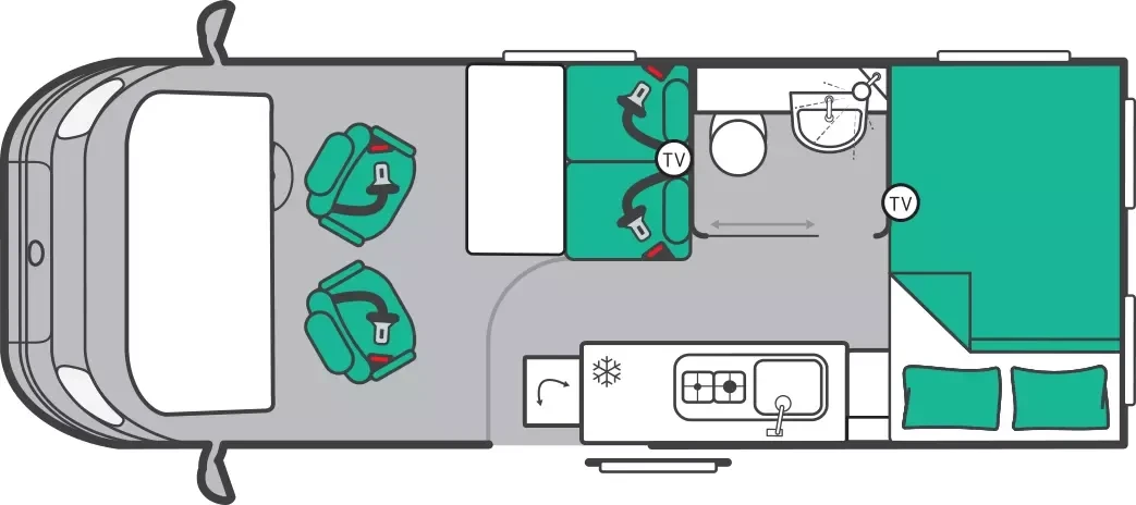 Fixed Bed Garage floorplan