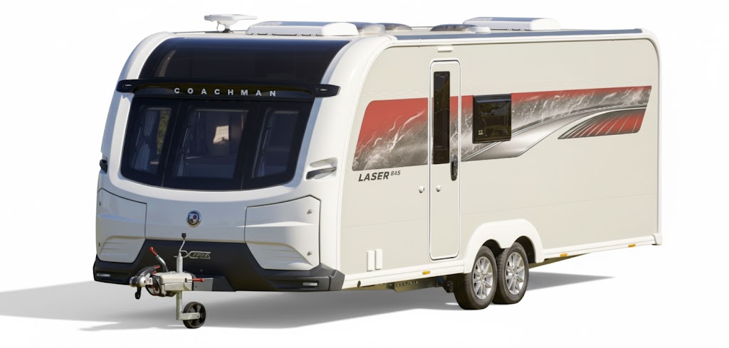 2026 Coachman Laser 865 Xtra New 4-Berth Twin-Single Bed Caravan - Exterior - Side
