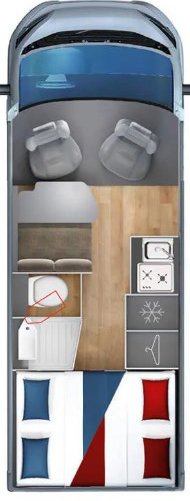 Giottiline Giottivan 5-Berth Campervan with Fixed Rear Bed - Exterior - Front