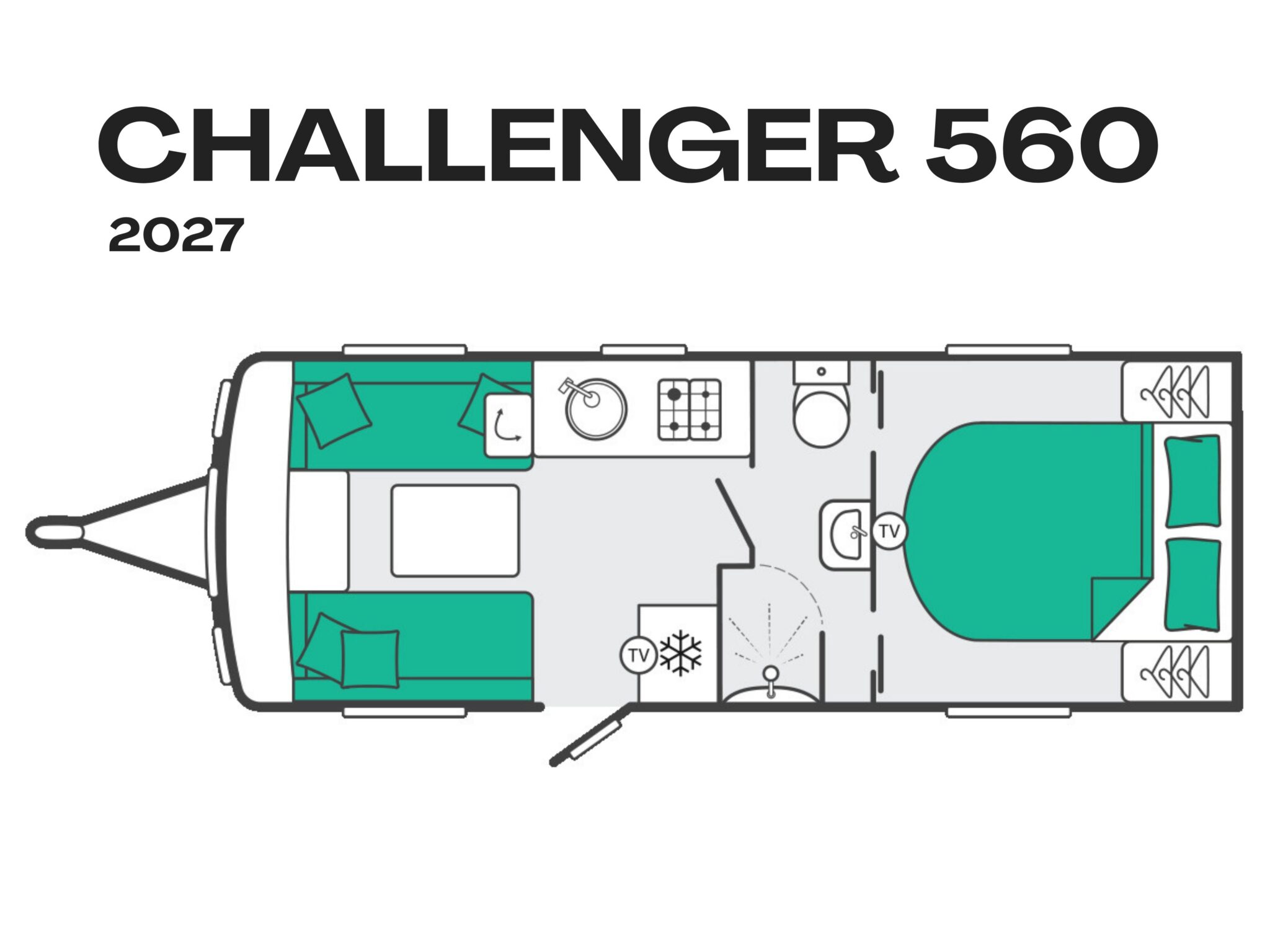 Transverse Island Bed floorplan