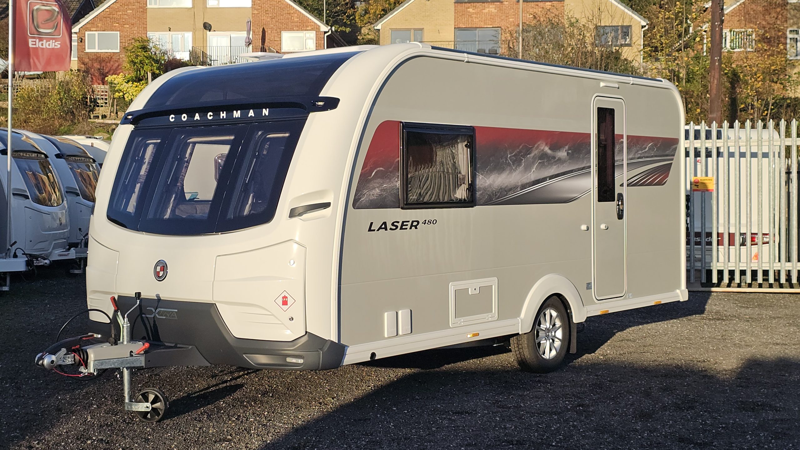 2020 Coachman Laser 2-Berth Caravan with Transverse Island Bed - Exterior - Front