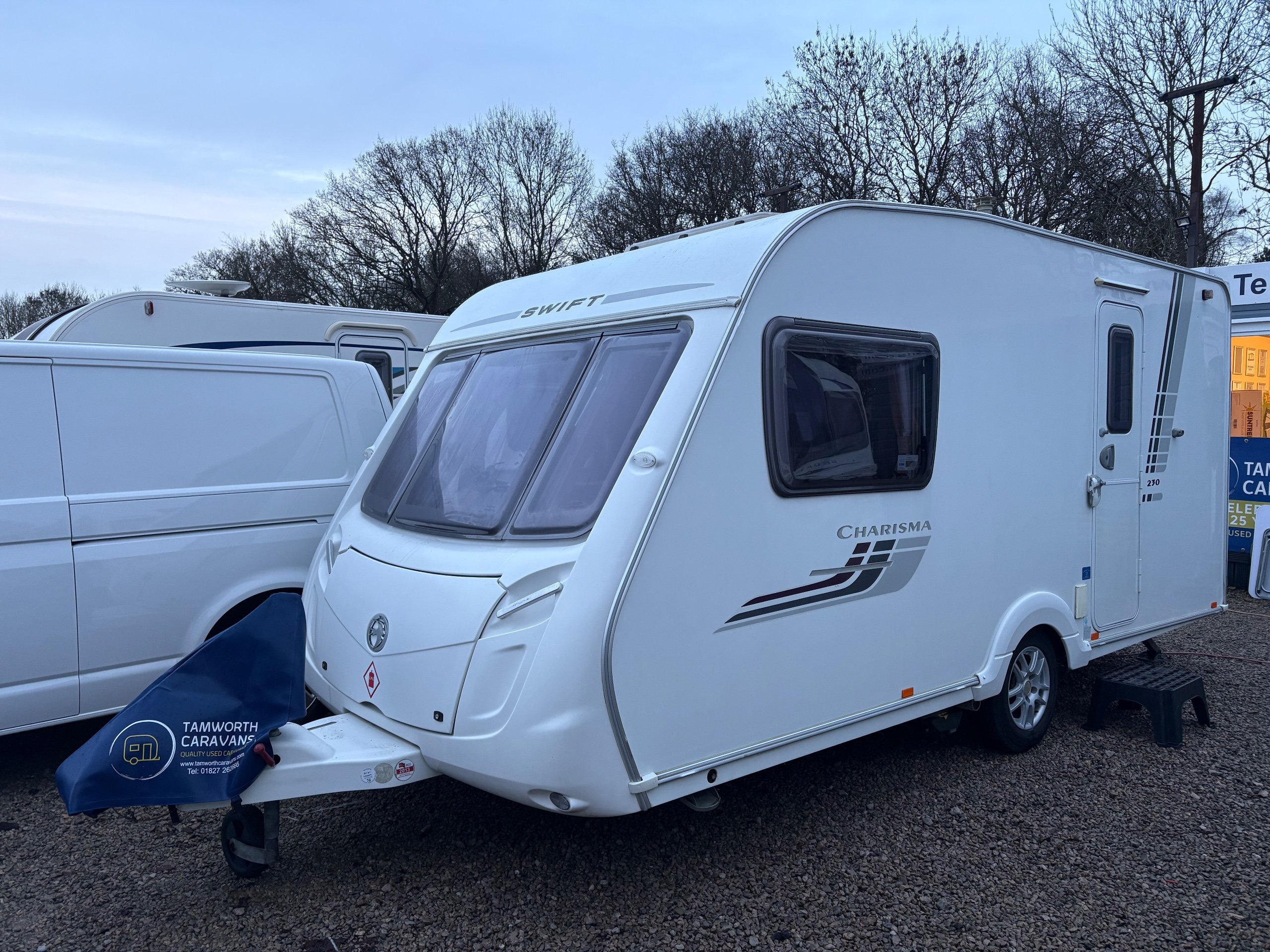 2010 Swift Charisma 230 - Lightweight 2-Berth Caravan with End Washroom - Exterior - Front