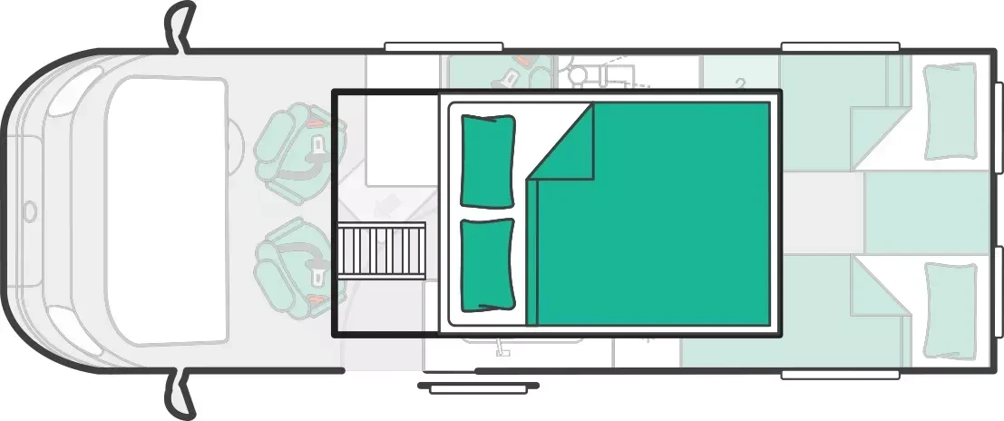 Fixed Bed Garage floorplan