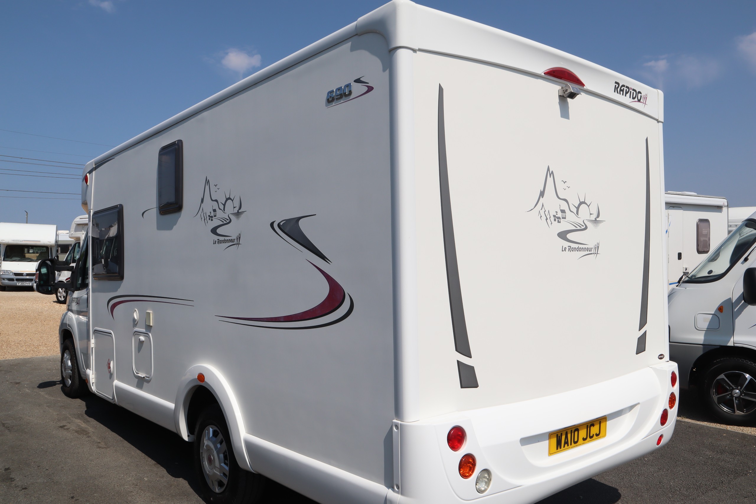 2010 Rapido Le Randonneur Fiat Ducato Rapido 690 Le Randonneur, , 4 Belts, , MOT, 12 Months Warranty, Habitation Check