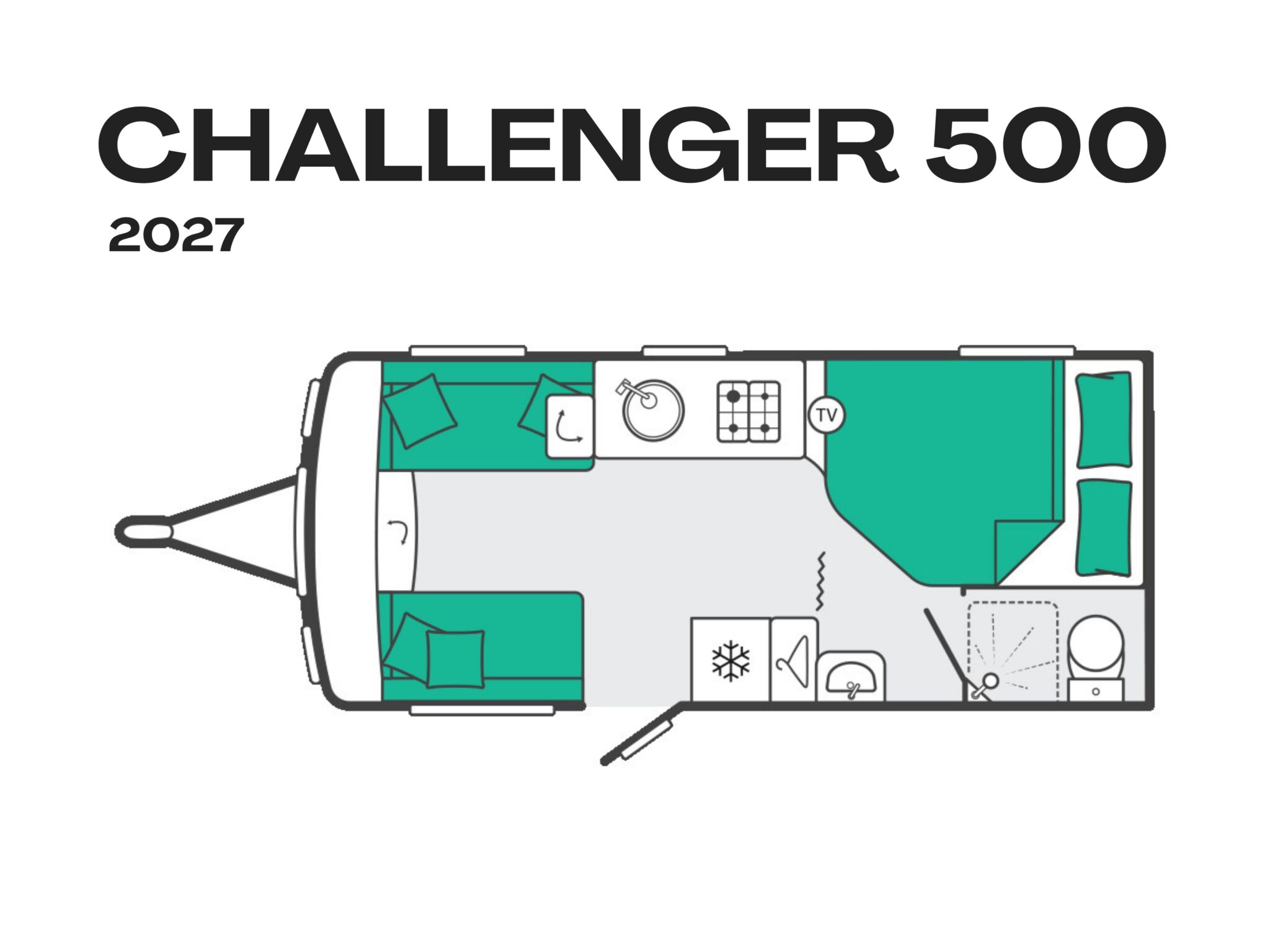 Fixed French Bed floorplan