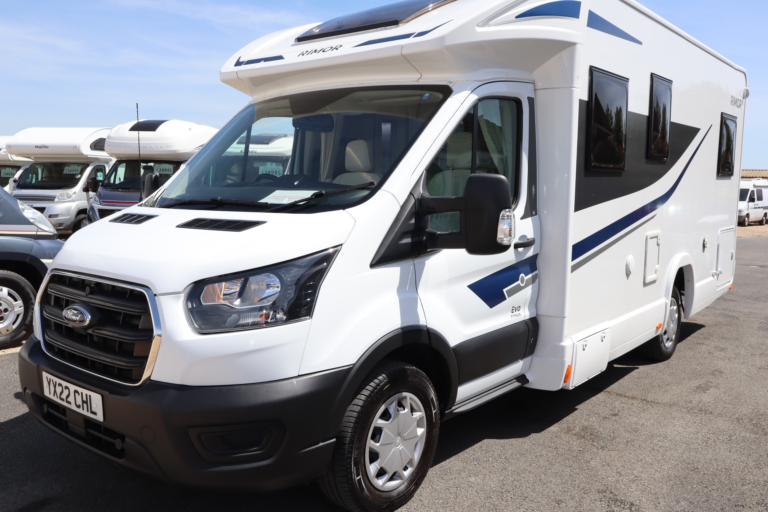 2022 Rimor Evo 77 plus Ford Transit, , 5 Belts, Drop Down Beds, MOT, 12 Months Warranty, Habitation Service