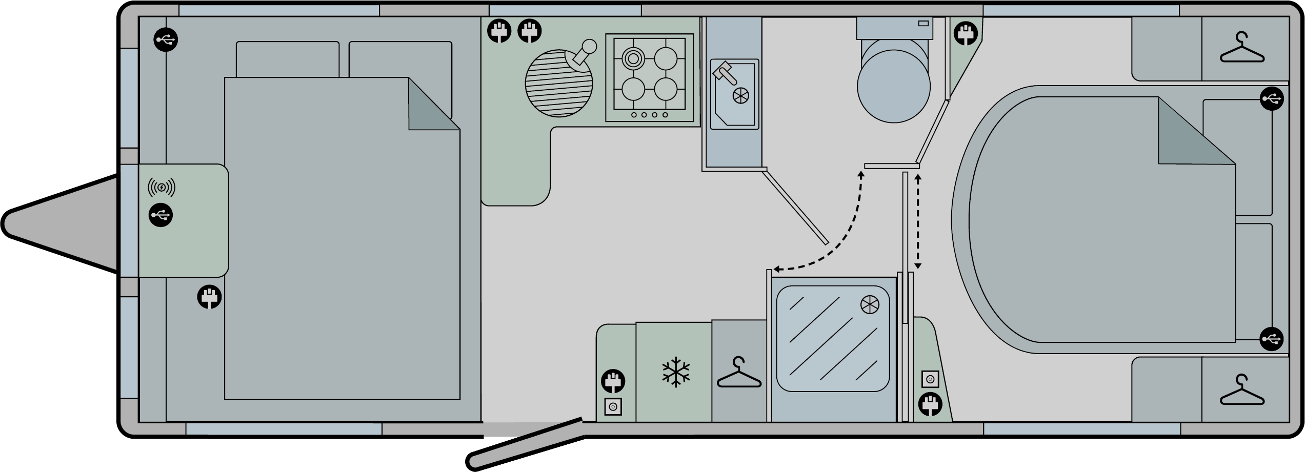 Rear Island floorplan