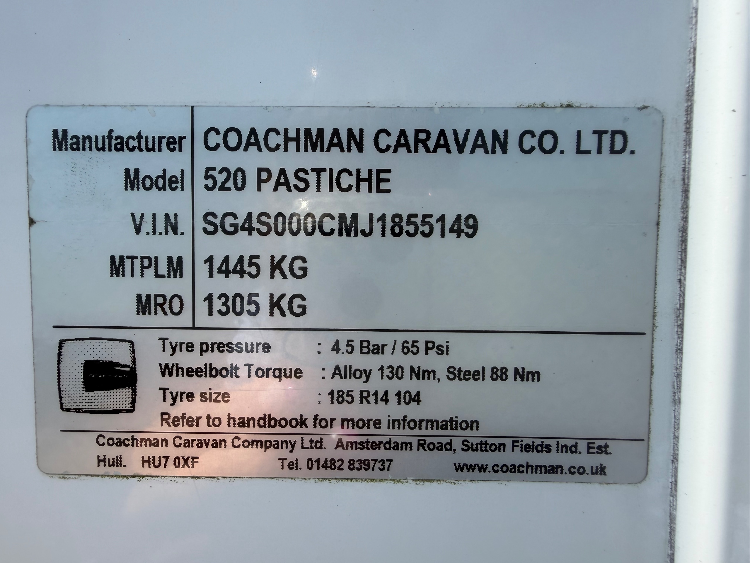 2018 Coachman Pastiche 520