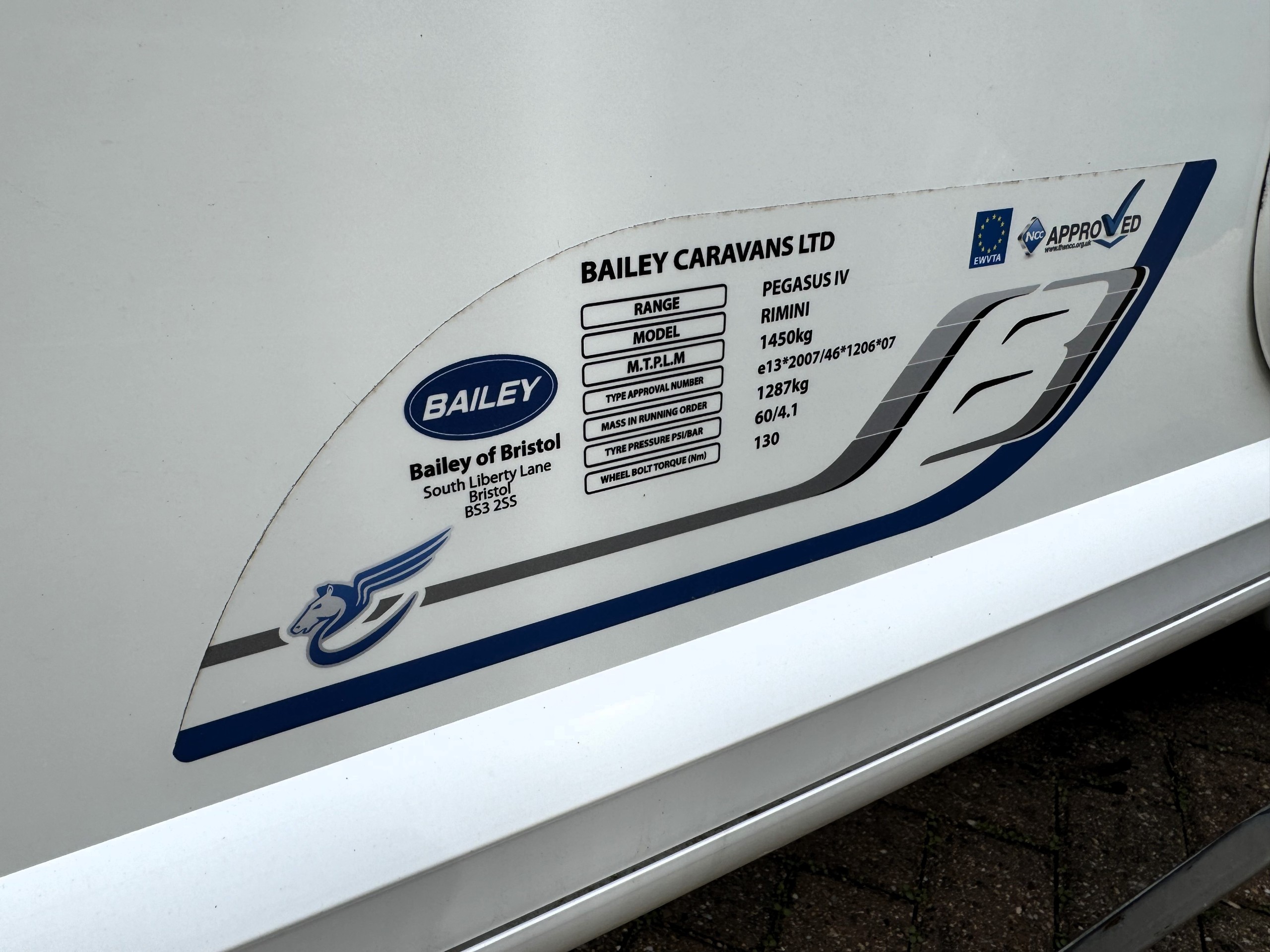 2016 Bailey Pegasus IV Rimini
