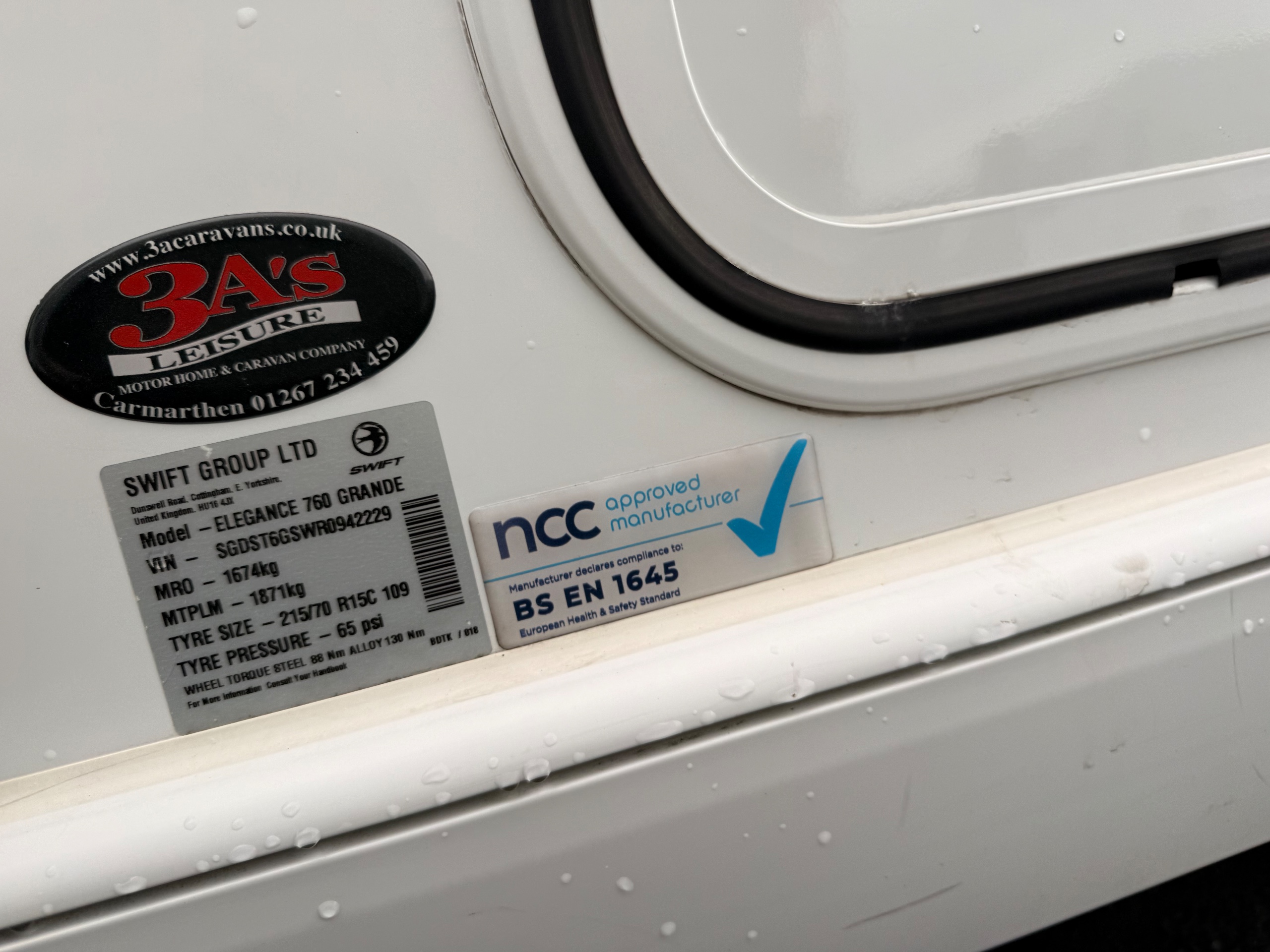 2024 Swift Elegance 760 GRANDE WITH E&P SELF LEVELLING