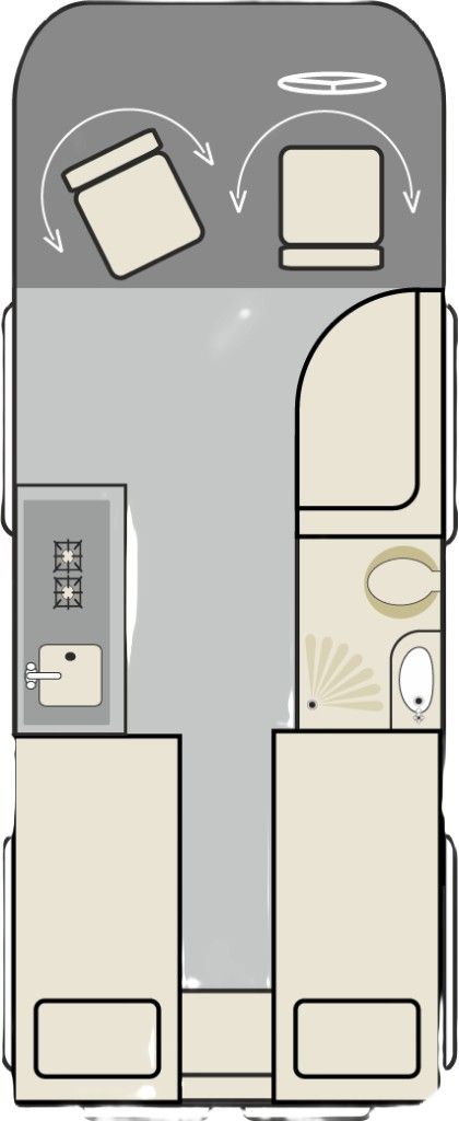 Rear Lounge representative layout