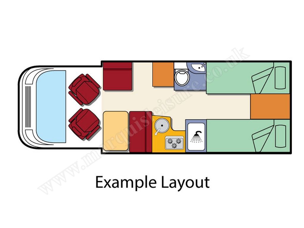 Twin Fixed Singles floorplan