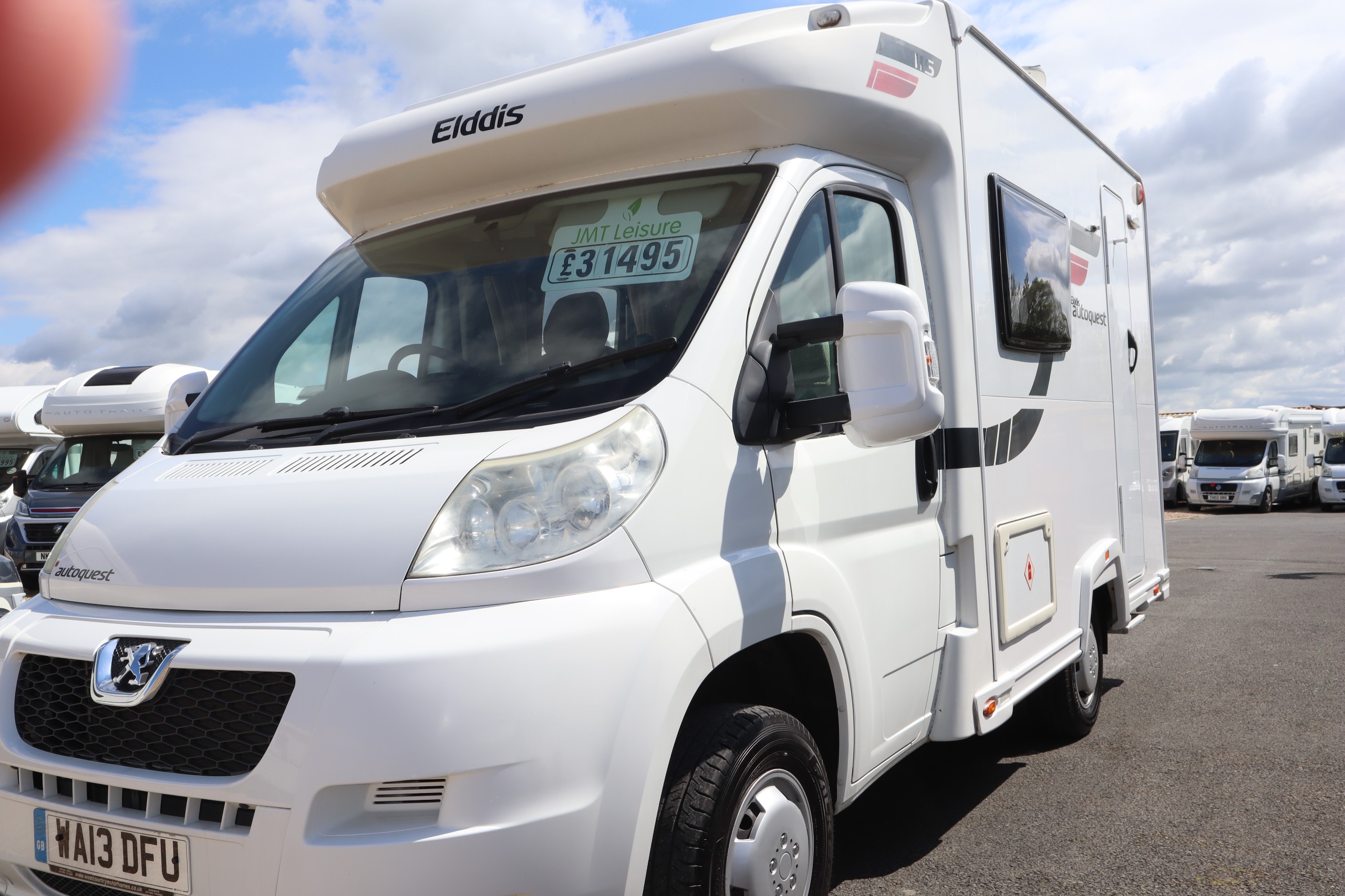 2013 Elddis Autoquest 115 Peugeot Boxer, , 2 Belts, Low Mileage, MOT, 12 Months Warranty, Habitation Service
