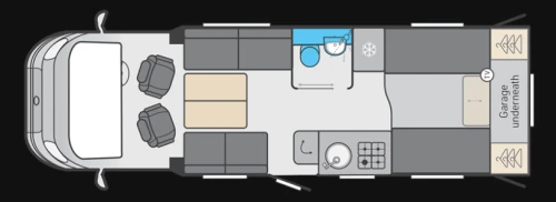 Rear Transverse Bed over Garage floorplan