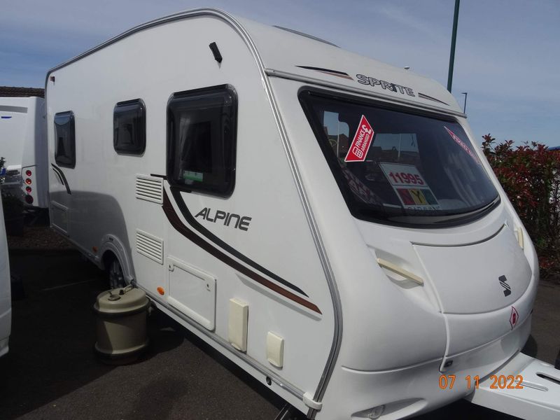 2022 Sprite Alpine 4 Used 2 Berth Caravan with End Washroom