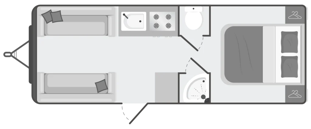 2025 Bailey Phoenix 640 Used 4 Berth Caravan with Transverse Island Bed