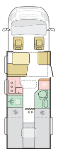 Twin Fixed Singles floorplan