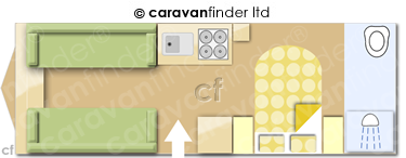 Transverse Island (Mid Washroom) floorplan
