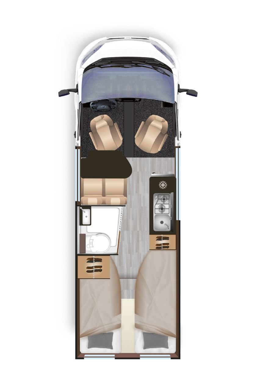 Twin Singles Rear representative layout