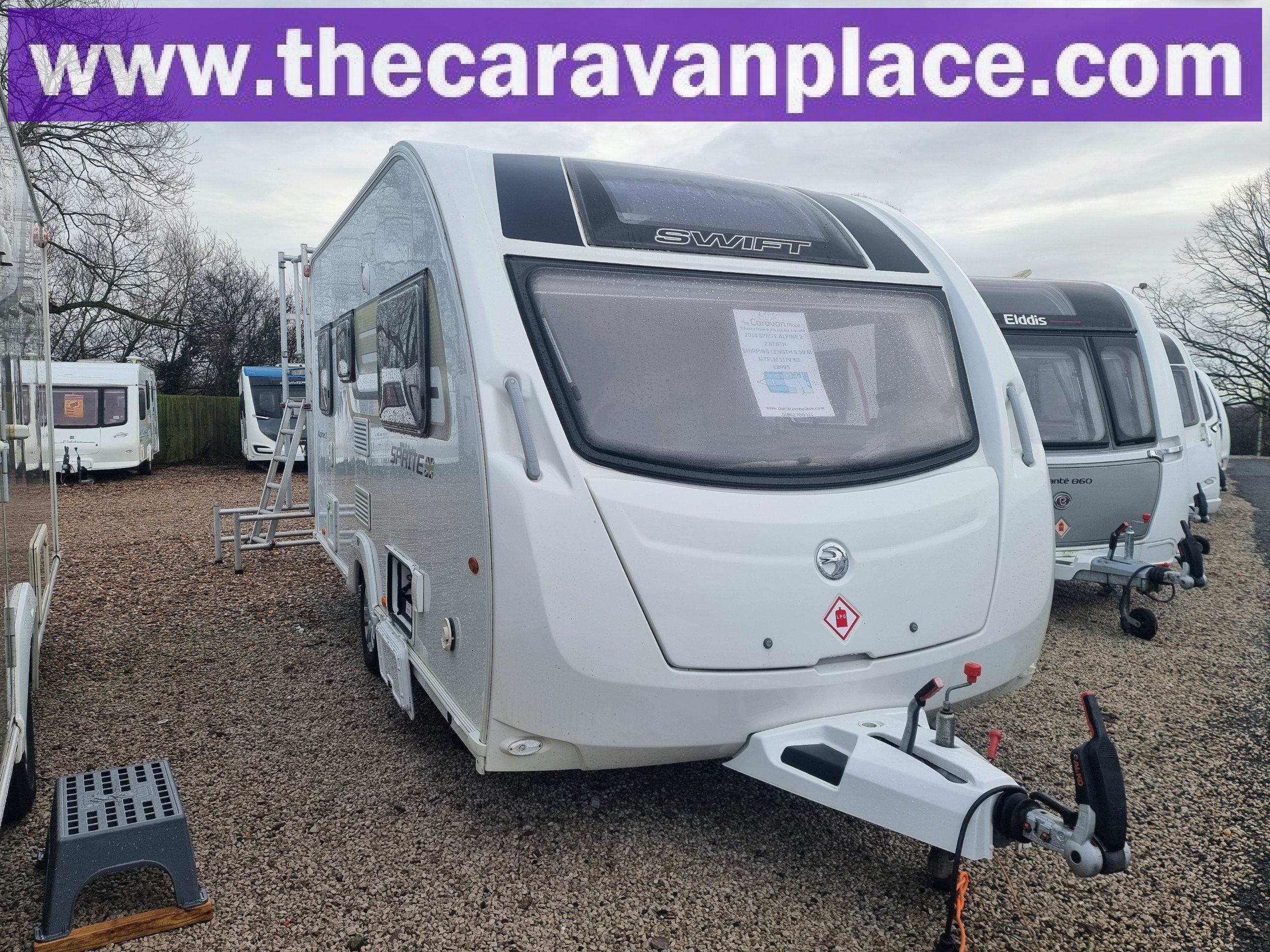 2014 Sprite Alpine 2: Lightweight 2 Berth Caravan with End Washroom