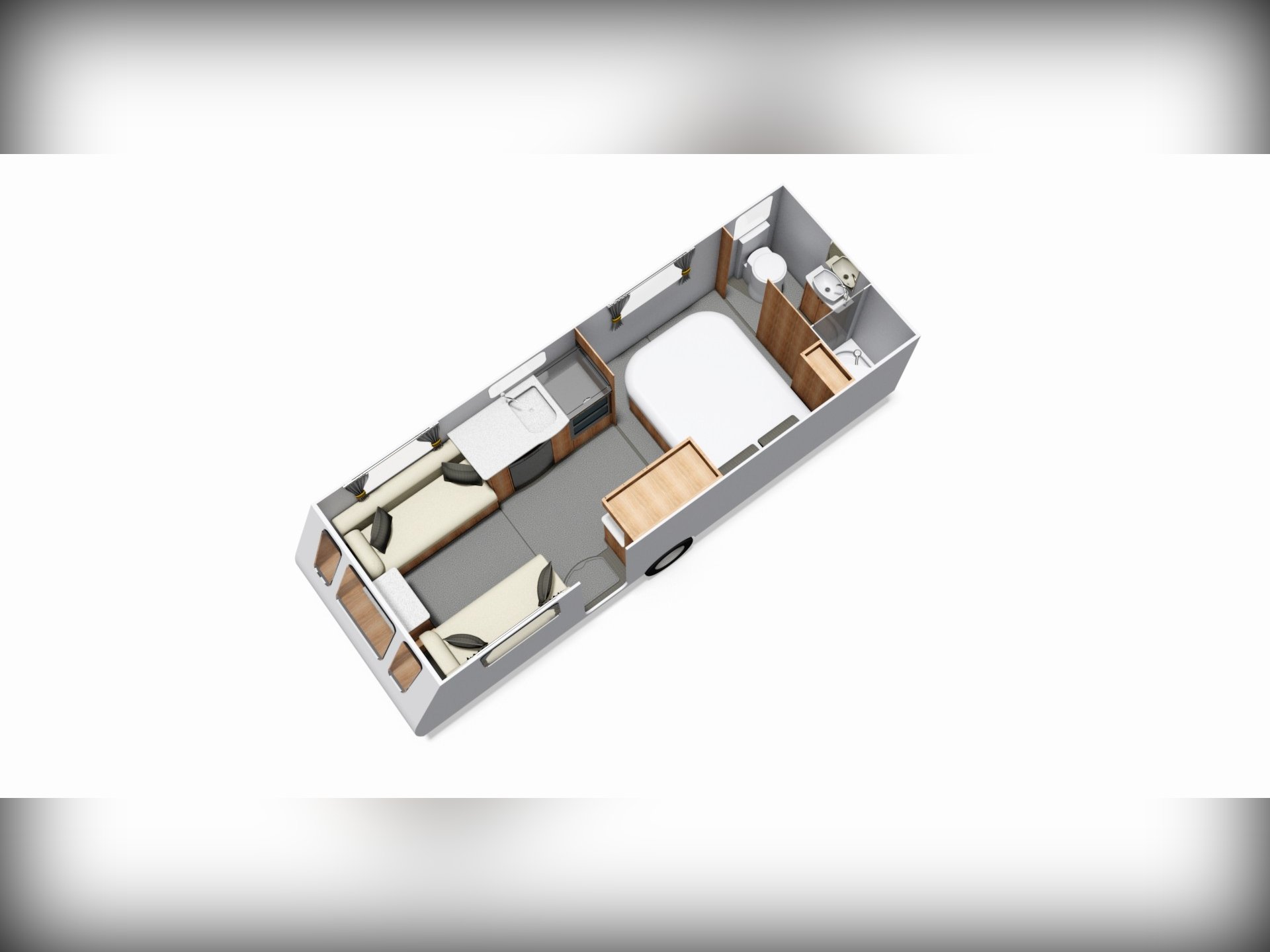 Transverse Island (Mid Washroom) floorplan