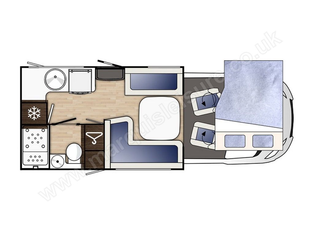 2019 Benimar PRIMERO P202 floorplan