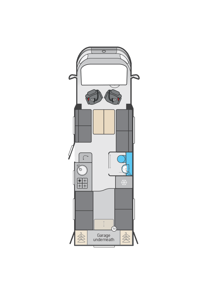 Rear Lounge floorplan