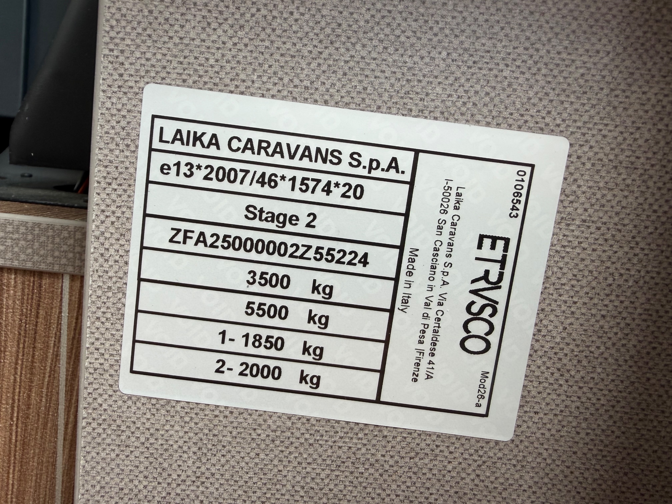 2026 Etrusco A7300 DB