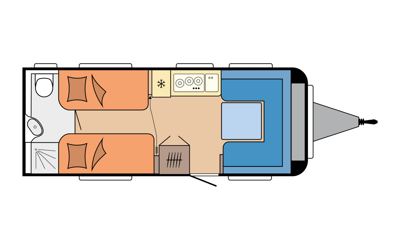 Hobby EXCELLENT EDITION 540 WLU daytime floor plan