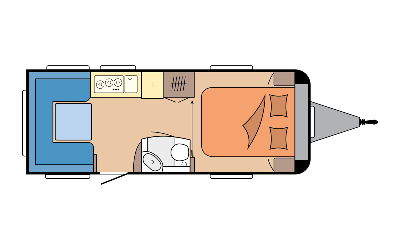 Hobby EXCELLENT EDITION 540 UFF daytime floor plan
