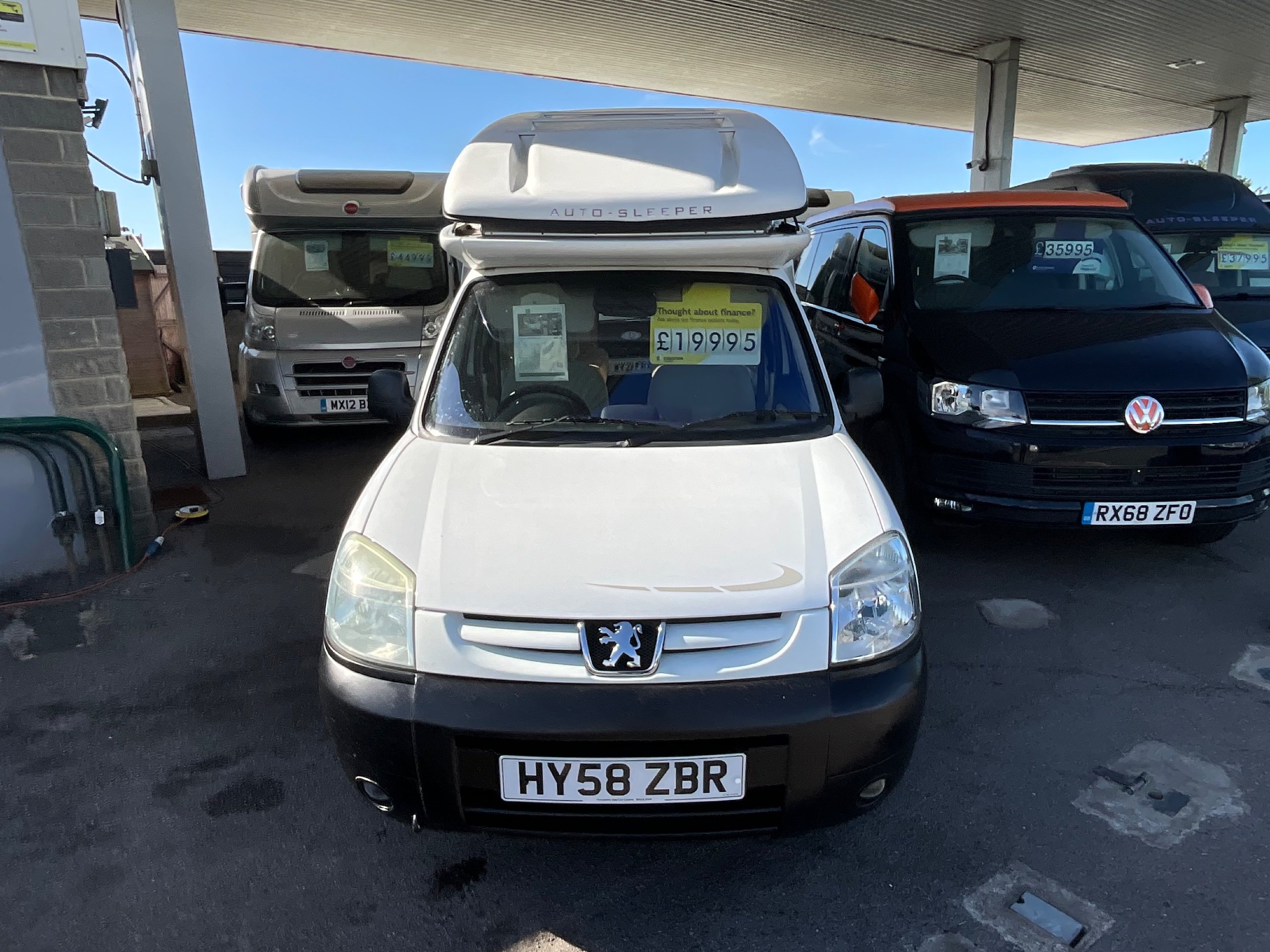Auto-Sleepers Mezan Low Line Peugeot Partner Coachbuilt Motorhome 800 LX SWB P/C - Representative Model Image