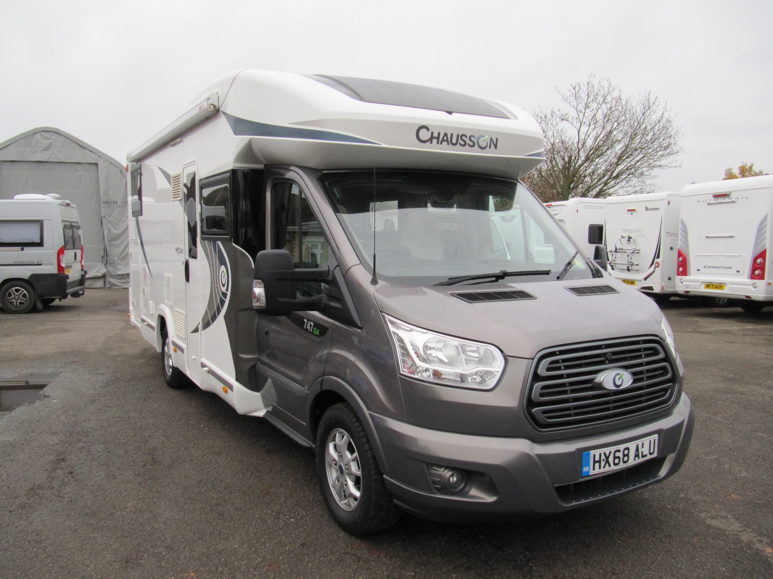 Chausson Welcome 75 Fiat Ducato, 3 Berth, 4 Belts, Garage, MOT, 12 Months Warranty, Habitation Service